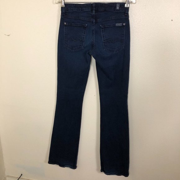 7 FOR ALL MANKIND Kimmie Dark Denim Bootcut Jeans - Picture 6 of 9
